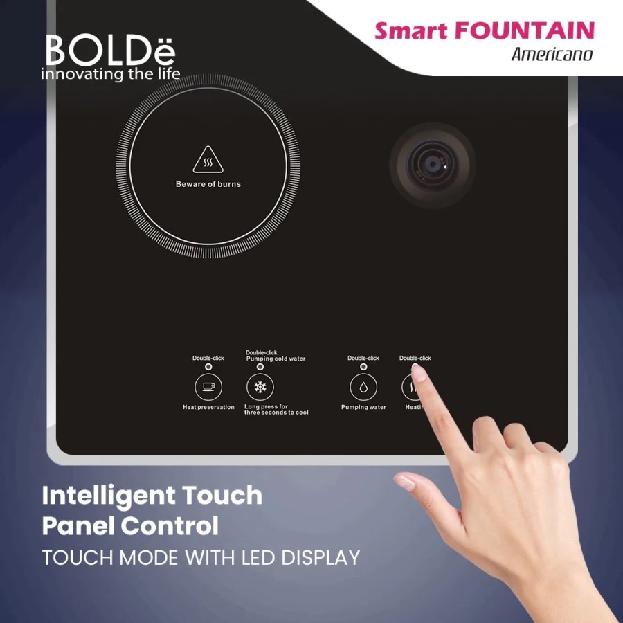 Bolde Smart Water Dispenser Super Smart Fountain Americano 8 L - Navy Blue